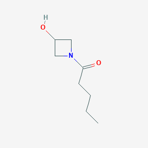 molecular formula C8H15NO2 B1468861 1-(3-Hydroxyazetidin-1-yl)pentan-1-one CAS No. 1283964-68-0