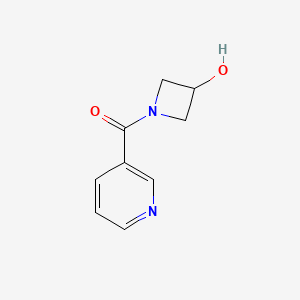 molecular formula C9H10N2O2 B1468863 1-(Pyridine-3-carbonyl)azetidin-3-ol CAS No. 1339099-11-4