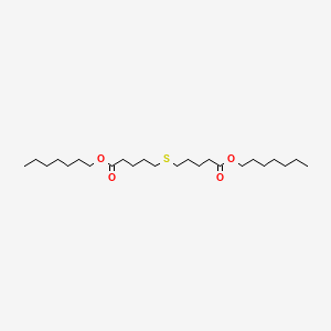 molecular formula C24H46O4S B14688655 Diheptyl 5,5'-sulfanediyldipentanoate CAS No. 25690-63-5