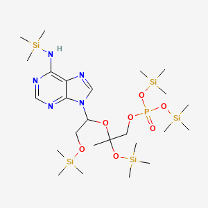 Bis(trimethylsilyl) 2-(1-{6-[(trimethylsilyl)amino]-9H-purin-9-yl}-2-[(trimethylsilyl)oxy]ethoxy)-2-[(trimethylsilyl)oxy]propyl phosphate