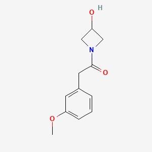 1-(3-Hydroxyazetidin-1-yl)-2-(3-methoxyphenyl)ethan-1-one