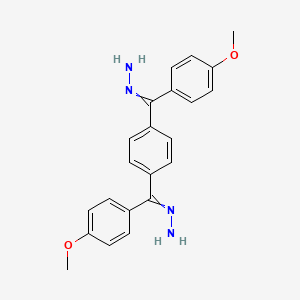 1,1'-{1,4-Phenylenebis[(4-methoxyphenyl)methanylylidene]}dihydrazine