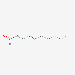 molecular formula C10H14O B14688726 Deca-2,4,6-trienal CAS No. 25462-05-9