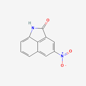 molecular formula C11H6N2O3 B14688749 4-Nitrobenzo[cd]indol-2(1h)-one CAS No. 28440-62-2