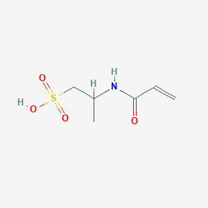 molecular formula C6H11NO4S B14688750 2-(Acryloylamino)propane-1-sulfonic acid CAS No. 33028-26-1