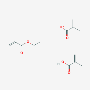 molecular formula C13H19O6- B14688802 Ethyl prop-2-enoate;2-methylprop-2-enoate;2-methylprop-2-enoic acid CAS No. 26338-06-7