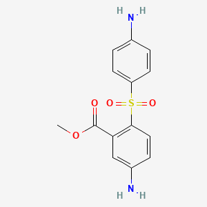 Benzoic acid, 5-amino-2-[(4-aminophenyl)sulfonyl]-, methyl ester