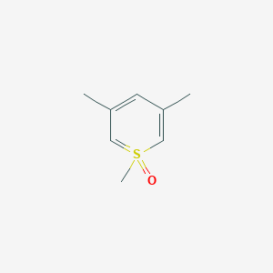 molecular formula C8H12OS B14688818 1,3,5-Trimethylthiopyran 1-oxide CAS No. 32398-62-2