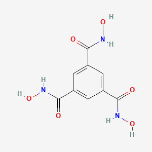 molecular formula C9H9N3O6 B14688820 1,3,5-Benzenetricarboxamide, N,N',N''-trihydroxy- CAS No. 30240-05-2