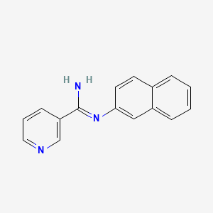 Nicotinamidine, N-2-naphthyl-