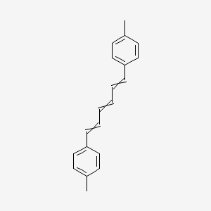 molecular formula C20H20 B14688844 1,1'-(Hexa-1,3,5-triene-1,6-diyl)bis(4-methylbenzene) CAS No. 31382-31-7