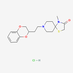 8-(1,4-Benzodioxan-2-ylethyl)-4-methyl-3-oxo-1-thia-4,8-diazaspiro(4.5)decane hydrochloride