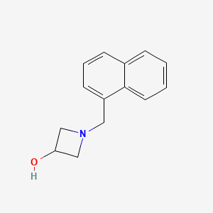 molecular formula C14H15NO B1468890 1-[(Naphthalen-1-yl)methyl]azetidin-3-ol CAS No. 1342032-79-4