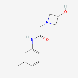 2-(3-hydroxyazetidin-1-yl)-N-(3-methylphenyl)acetamide