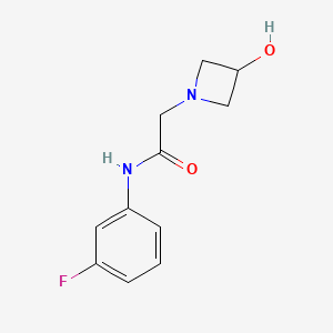 N-(3-fluorophenyl)-2-(3-hydroxyazetidin-1-yl)acetamide