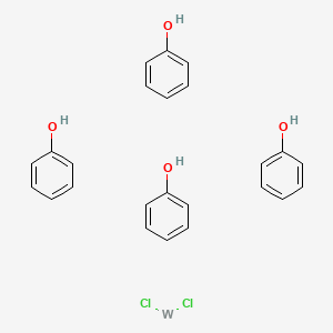 molecular formula C24H24Cl2O4W B14688969 Phenol--dichlorotungsten (4/1) CAS No. 35427-21-5