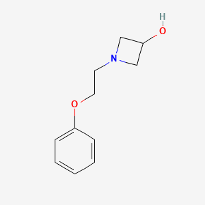 molecular formula C11H15NO2 B1468897 1-(2-Phenoxyethyl)azetidin-3-ol CAS No. 1467199-37-6