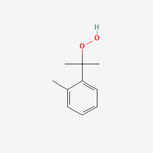 molecular formula C10H14O2 B14688973 Hydroperoxide, 1-methyl-1-(methylphenyl)ethyl CAS No. 26444-17-7