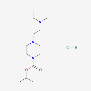 1-Piperazinecarboxylic acid, 4-(2-(diethylamino)ethyl)-, isopropyl ester, hydrochloride