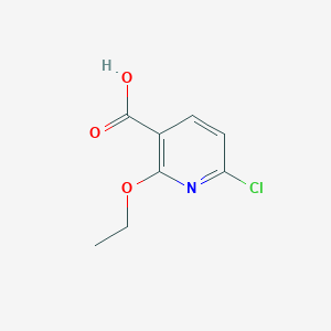 molecular formula C8H8ClNO3 B1468903 6-氯-2-乙氧基烟酸 CAS No. 1343080-22-7