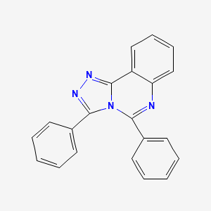 molecular formula C21H14N4 B14689031 3,5-Diphenyl[1,2,4]triazolo[4,3-c]quinazoline CAS No. 31688-46-7