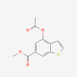 Methyl 4-(acetyloxy)-1-benzothiophene-6-carboxylate