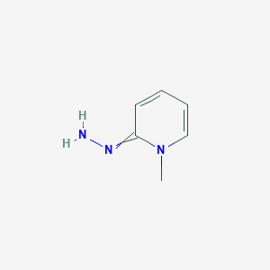 molecular formula C6H9N3 B14689056 2(1H)-Pyridinone, 1-methyl-, hydrazone CAS No. 28219-35-4