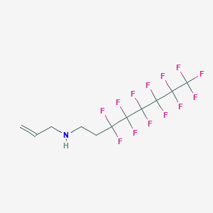 molecular formula C11H10F13N B14689061 3,3,4,4,5,5,6,6,7,7,8,8,8-Tridecafluoro-N-(prop-2-en-1-yl)octan-1-amine CAS No. 26577-69-5