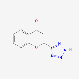 4H-1-Benzopyran-4-one, 2-(1H-tetrazol-5-yl)-