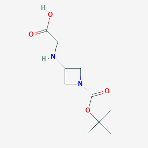 molecular formula C10H18N2O4 B1468914 (1-(Tert-butoxycarbonyl)azetidin-3-yl)glycine CAS No. 1341346-33-5