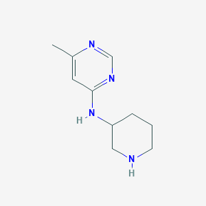 molecular formula C10H16N4 B1468915 6-methyl-N-(piperidin-3-yl)pyrimidin-4-amine CAS No. 1239761-71-7