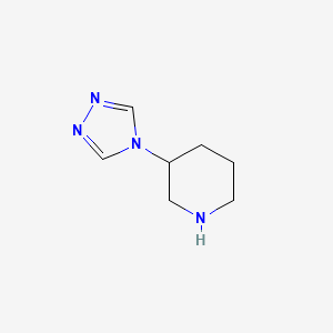 molecular formula C7H12N4 B1468916 3-(4H-1,2,4-triazol-4-yl)piperidine CAS No. 1339699-58-9