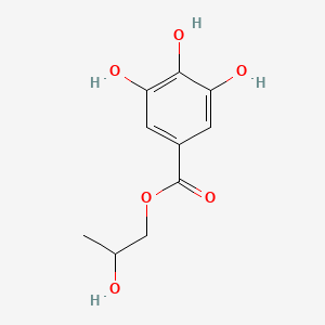 molecular formula C10H12O6 B14689171 2-Hydroxypropyl 3,4,5-trihydroxybenzoate CAS No. 26818-28-0