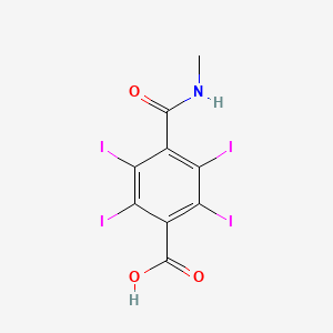 Benzoic acid, 4-((methylamino)carbonyl)-2,3,5,6-tetraiodo-