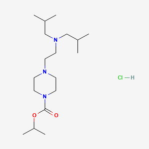 1-Piperazinecarboxylic acid, 4-(2-(diisobutylamino)ethyl)-, isopropyl ester, hydrochloride