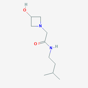 molecular formula C10H20N2O2 B1468921 2-(3-hydroxyazetidin-1-yl)-N-(3-methylbutyl)acetamide CAS No. 1339857-84-9