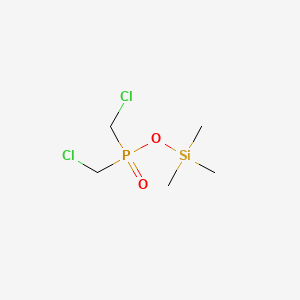 molecular formula C5H13Cl2O2PSi B14689225 Trimethylsilyl bis(chloromethyl)phosphinate CAS No. 31675-59-9