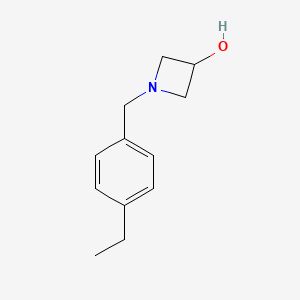 molecular formula C12H17NO B1468923 1-[(4-Ethylphenyl)methyl]azetidin-3-ol CAS No. 1339625-88-5