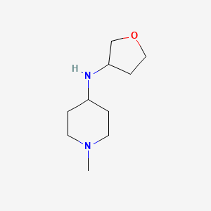 molecular formula C10H20N2O B1468925 1-methyl-N-(oxolan-3-yl)piperidin-4-amine CAS No. 1339825-79-4