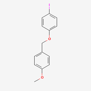 molecular formula C14H13IO2 B1468929 4-[(4-Methoxyphenyl)methoxy]iodobenzene CAS No. 682756-44-1