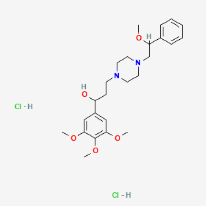 4-(beta-Methoxyphenethyl)-alpha-(3,4,5-trimethoxyphenyl)-1-piperazinepropanol dihydrochloride