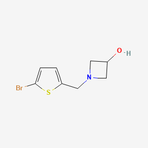 molecular formula C8H10BrNOS B1468932 1-[(5-溴噻吩-2-基)甲基]氮杂环丁-3-醇 CAS No. 1344077-79-7