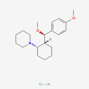 cis-erythro-(+)-1-(2-(p,alpha-Dimethoxybenzyl)cyclohexyl)piperidine hydrochloride