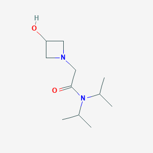 molecular formula C11H22N2O2 B1468934 2-(3-hydroxyazetidin-1-yl)-N,N-bis(propan-2-yl)acetamide CAS No. 1339188-29-2