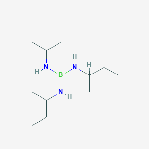 molecular formula C12H30BN3 B14689351 N,N',N''-Tri(butan-2-yl)boranetriamine CAS No. 28049-72-1