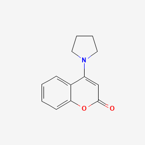 2H-1-Benzopyran-2-one, 4-(1-pyrrolidinyl)-