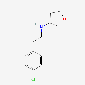 molecular formula C12H16ClNO B1468936 N-[2-(4-chlorophenyl)ethyl]oxolan-3-amine CAS No. 1343323-04-5