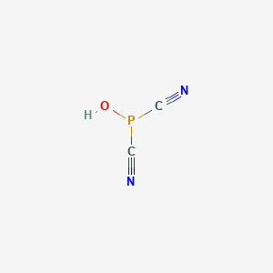 molecular formula C2HN2OP B14689362 Phosphorodicyanidous acid CAS No. 25757-87-3