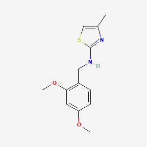 N-[(2,4-dimethoxyphenyl)methyl]-4-methyl-1,3-thiazol-2-amine