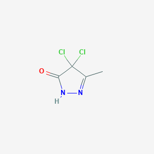 4,4-Dichloro-5-methyl-2,4-dihydro-3H-pyrazol-3-one